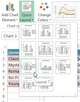 Change Chart Layout Excel