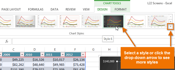 Excel Chart Style 8