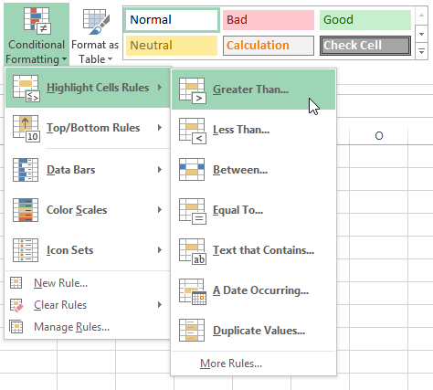 excel conditional formatting definition