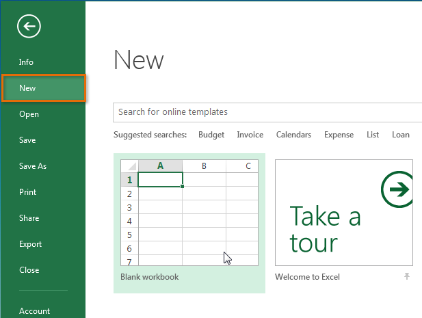 Excel 2013 Creating And Opening Workbooks 