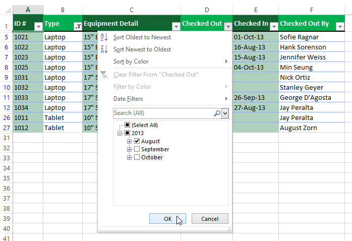 Image result for excel filter