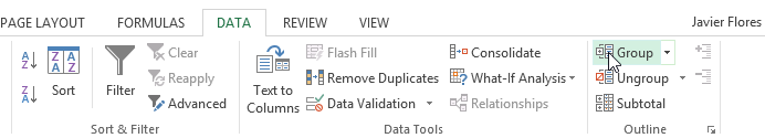 Скриншот Excel 2013