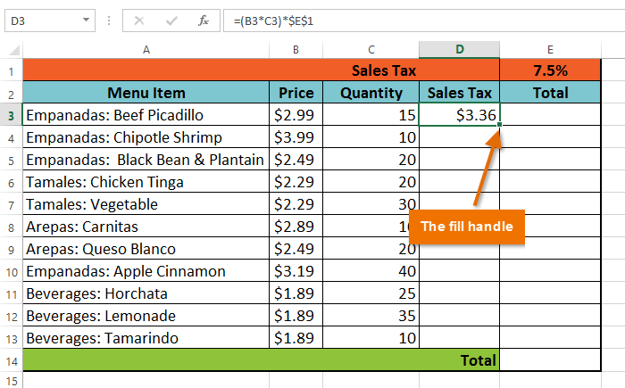 absolute reference excel