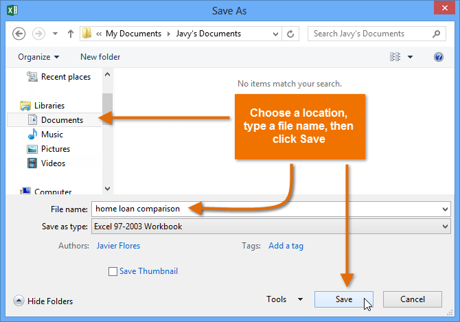 Excel 13 Saving And Sharing Workbooks