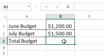 Screenshot of Excel 2013