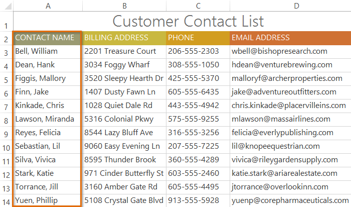 excel 2013 sorting data