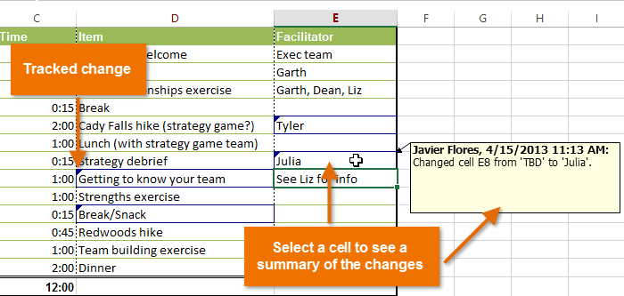 Excel 2013 Track Changes And Comments