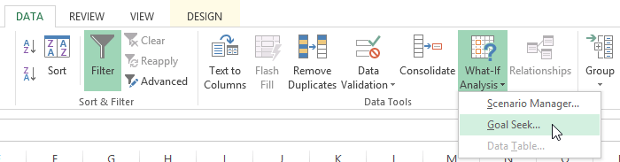 what if analysis excel for mac