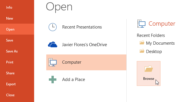 Презентация open document