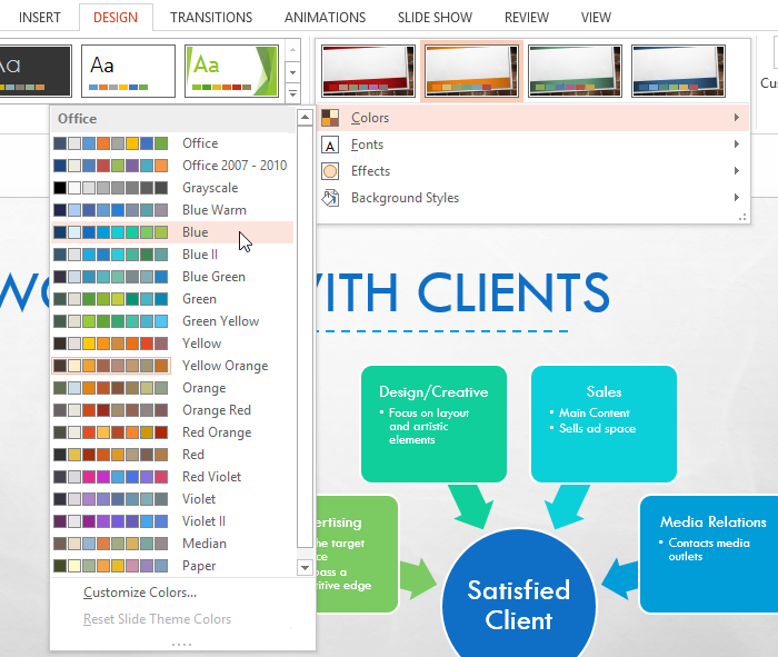 modify powerpoint template