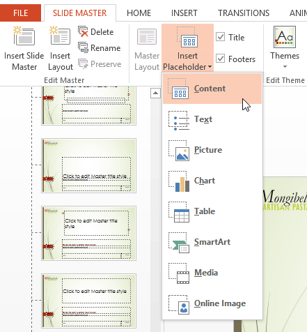 What are placeholders in PowerPoint?