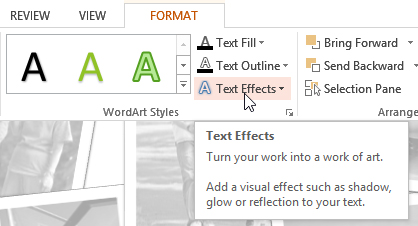 Screenshot of PowerPoint 2013