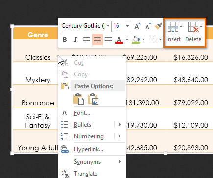 Screenshot of PowerPoint 2013