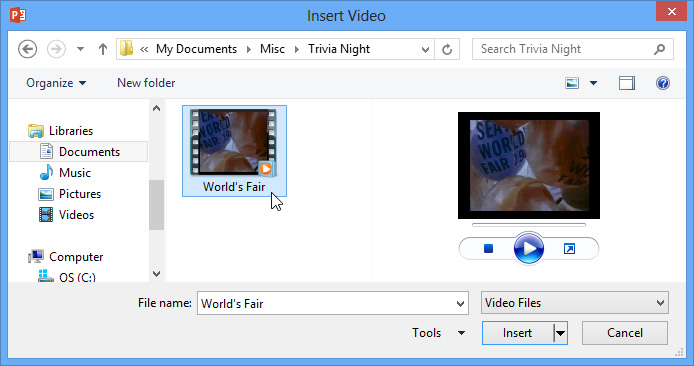 trim youtube video in powerpoint 2013