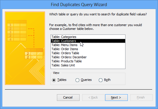 the duplicate finder instructions