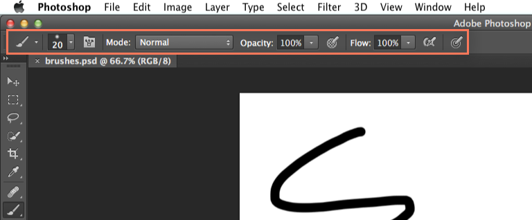 Using brush tool clearance in photoshop