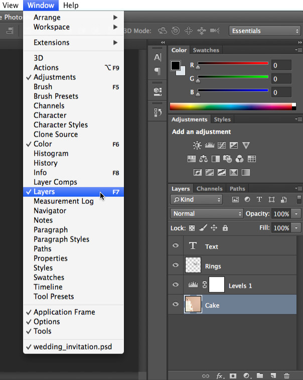 photoshop cs6 key to duplicate layer