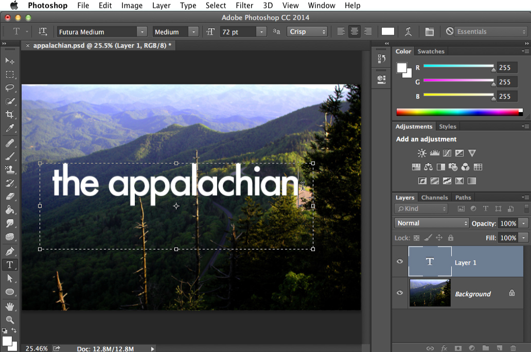 add fonts to photoshop cc