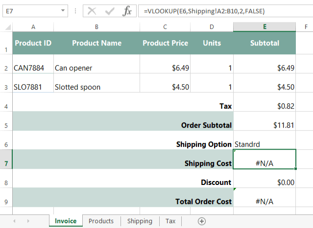 Excel Formulas Invoice Part 5 Data Validation