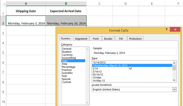 لقطة شاشة لبرنامج Excel 2013 