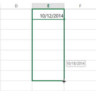 Screenshot dari Excel 2013