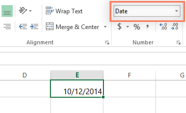 لقطة شاشة لبرنامج Excel 2013 