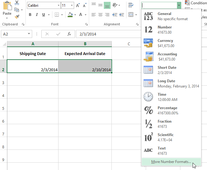 zrzut ekranu programu Excel 2013