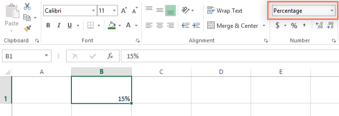 screenshot of excel 2013