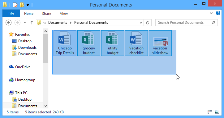 screenshot Windows 8