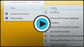 启动“使用文件和文件夹”视频！