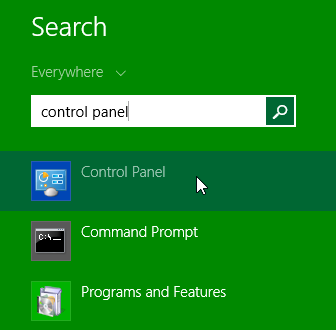 Captura de pantalla de Windows 8