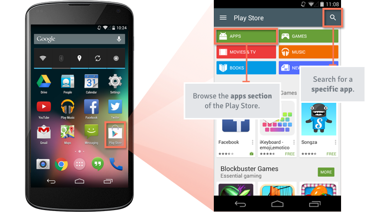 Only Play Store Download App Install For Android - Colaboratory