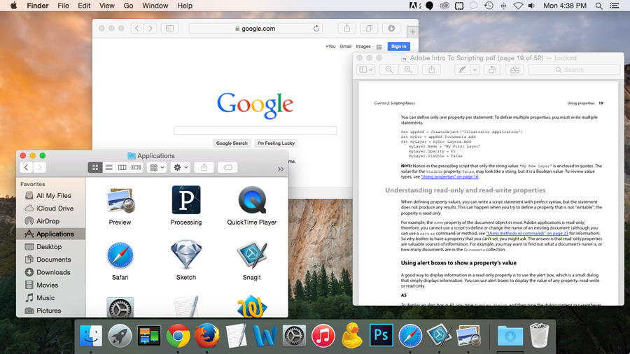 what program does mac os yosemite use for word