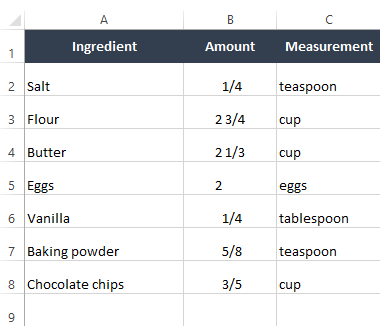 applying fractions in microsoft word