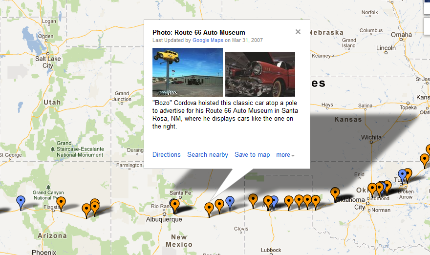 Στιγμιότυπο οθόνης των Χαρτών Google