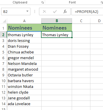 Excel Tips Use The Proper Function To Capitalize Names In Excel