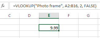 screenshot of Microsoft Excel