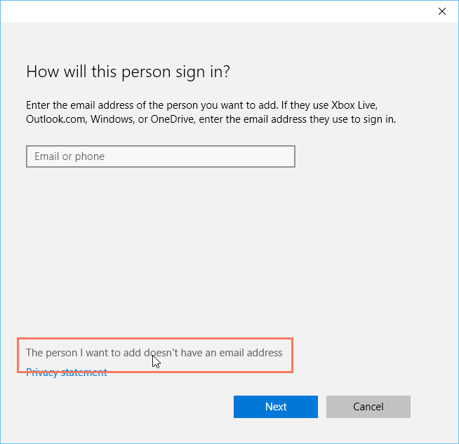 Windows account login