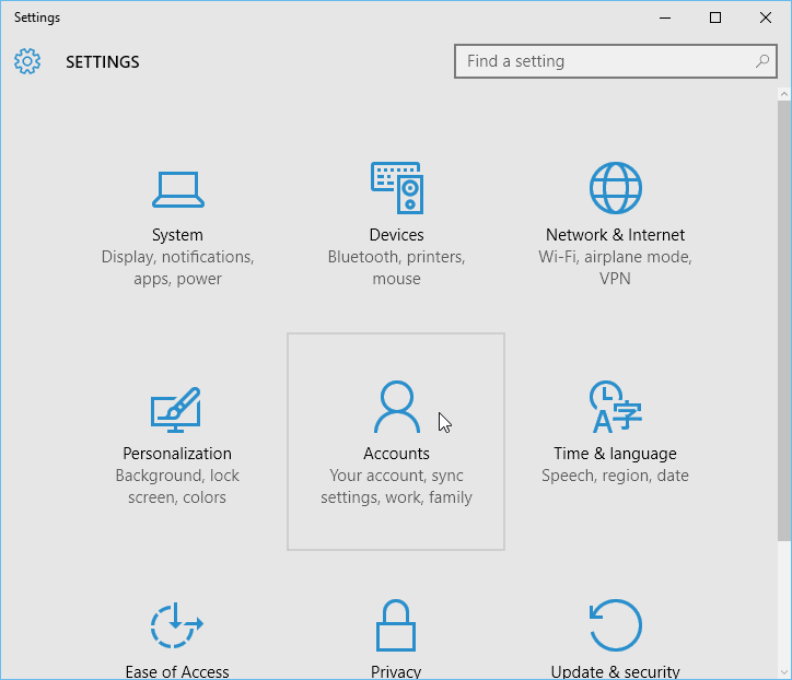 Syncing Microsoft account settings in Windows 10