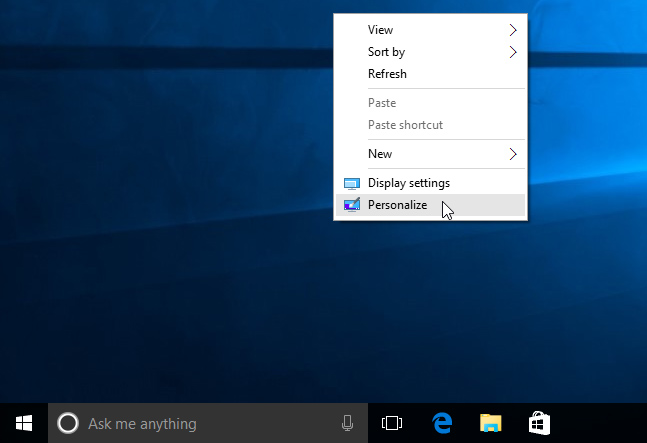 Windows 10: Personalizing Your Desktop