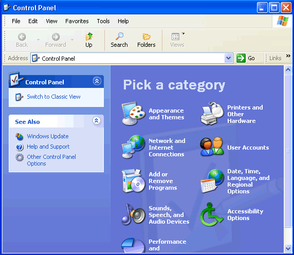 windows control panel icon