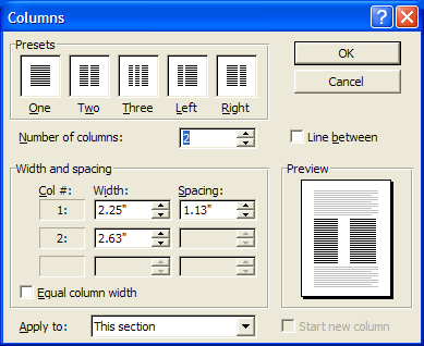 create columns and text boxes in istudio publisher