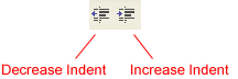 Indent Buttons