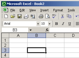 Excel Xp Identifying Basic Parts Of The Excel Window