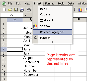 remove page break excel 2011 mac