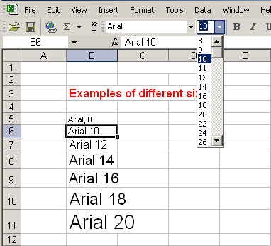 excel font size must be between 1 and 409.