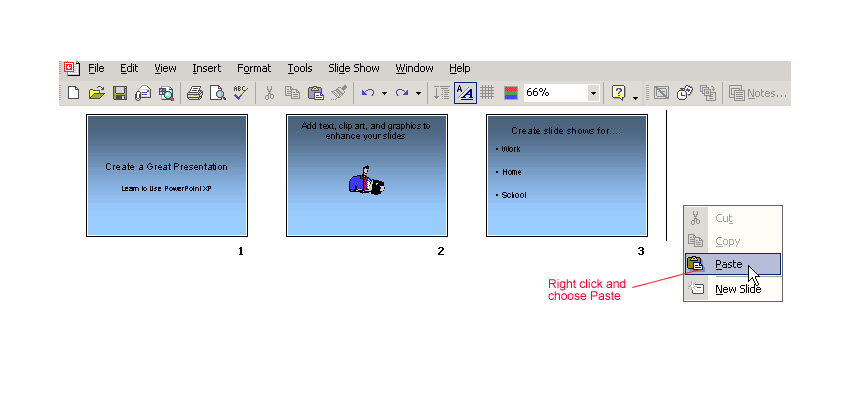 creating presentation inserting and deleting slides