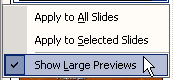 Show Large Preview selected