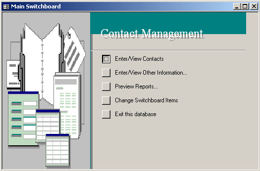 Main Switchboard Form