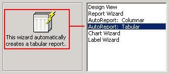 Tabular Report Sample in Wizard